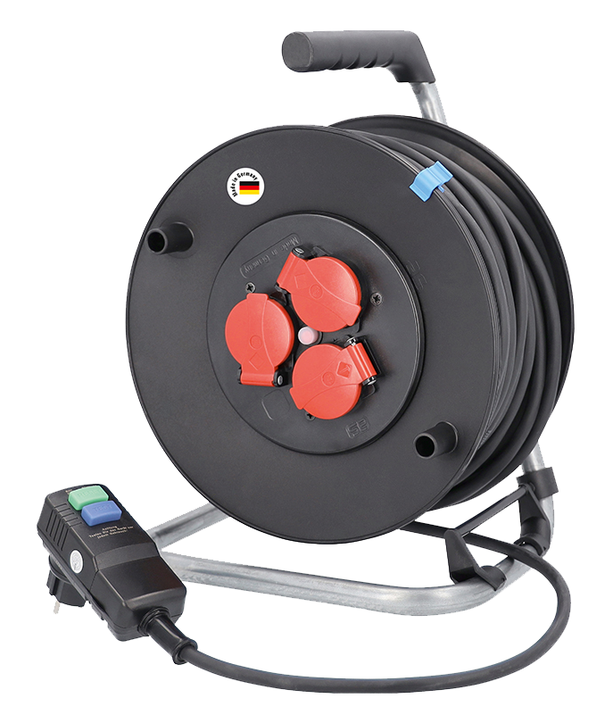 Schwabe Kabelhaspel 230V/16A IP44 Neopreen H07RN-F 3G1.5 PRCD 40m