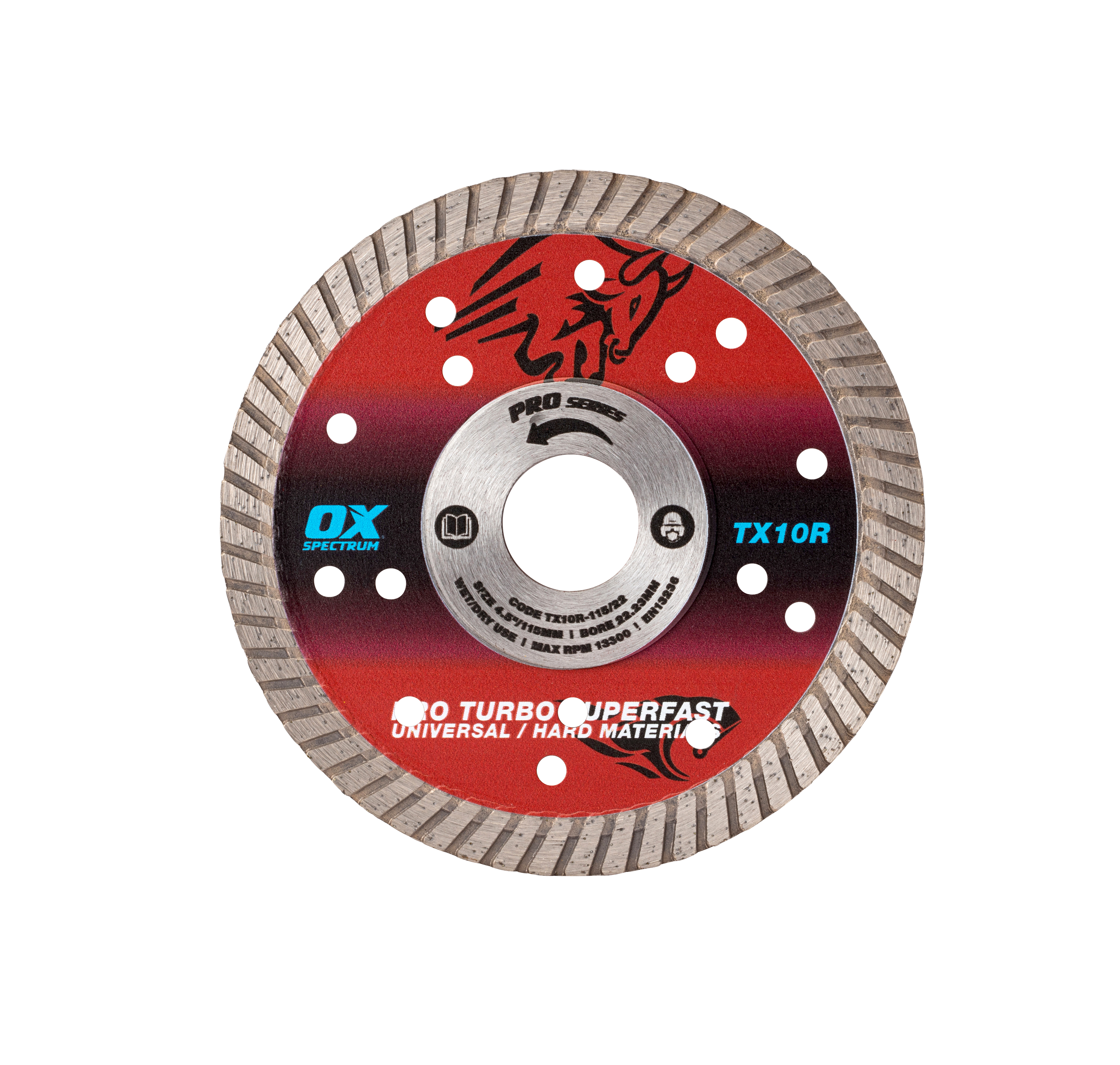 OX Pro Turbo Diamantzaagblad Staal TX10R 115mm