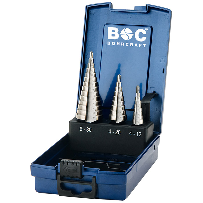 BC Trapborenset HSS-G STB3-K 1/2A/3A, 3-delig