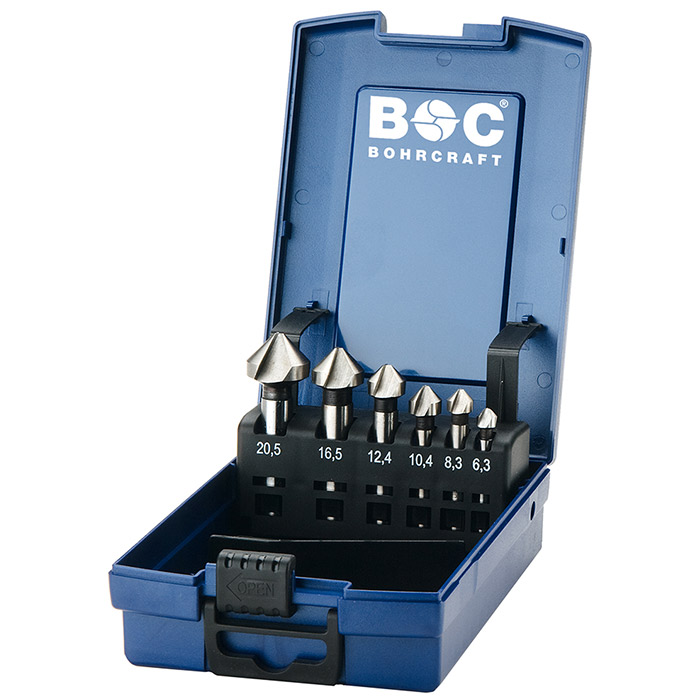 BC Verzinkborenset KS6-K Co HSS-E DIN 335C 6,3-8,3-10,4-12,4-16,5-20,5mm 6-delig