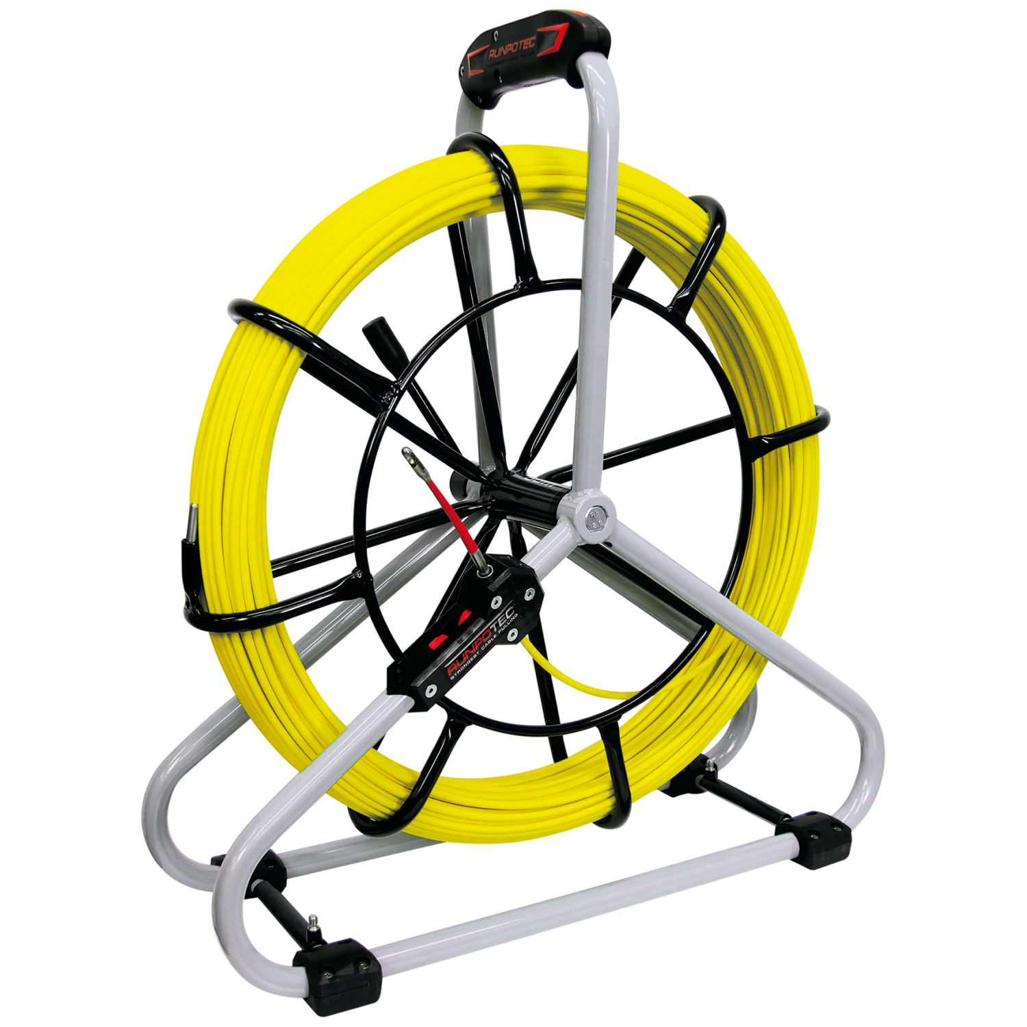 RUNPO Standaard set Glasvezel Trekveer Ø 6mm RTG6, 40m incl. Haspel