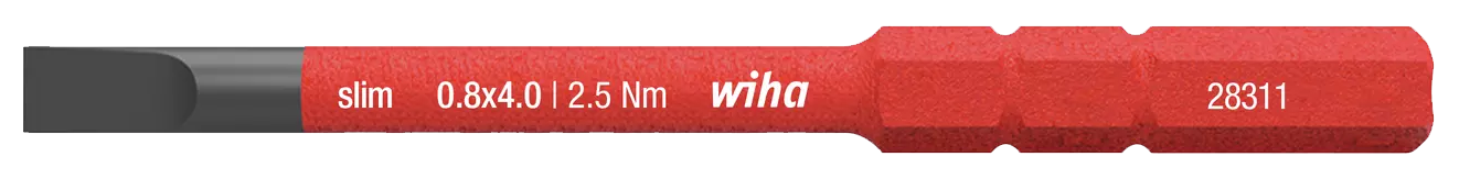 WIHA SlimBit Electric Sleufkop 2831-10 4,0mm 2.5 Nm