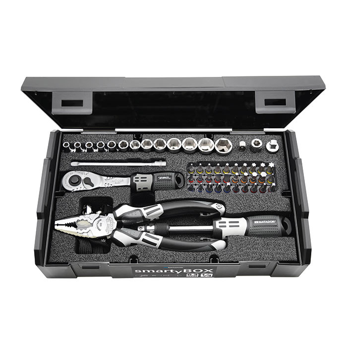 Matador SmartyBox S1 1/4" Dopsleutelset Universal 4-14mm, 61-delig