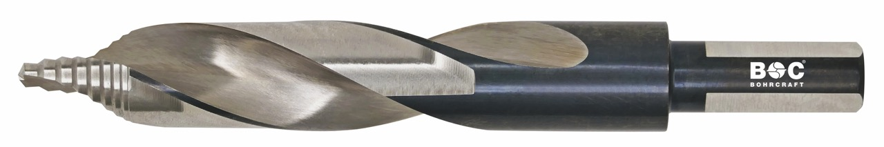 BC PP Spiraalboor DIN 1897 HSS-G TURBO STEP gereduceerde schacht 12,7mm Ø 13,5mm