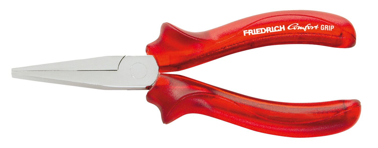 Friedrich Lange Platbektang rood-transparant 160mm