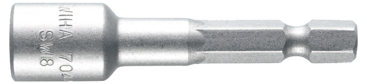 WIHA Magnetische Dopsleutelinzet 7044M 1/4" 10,0 x 55mm in blister
