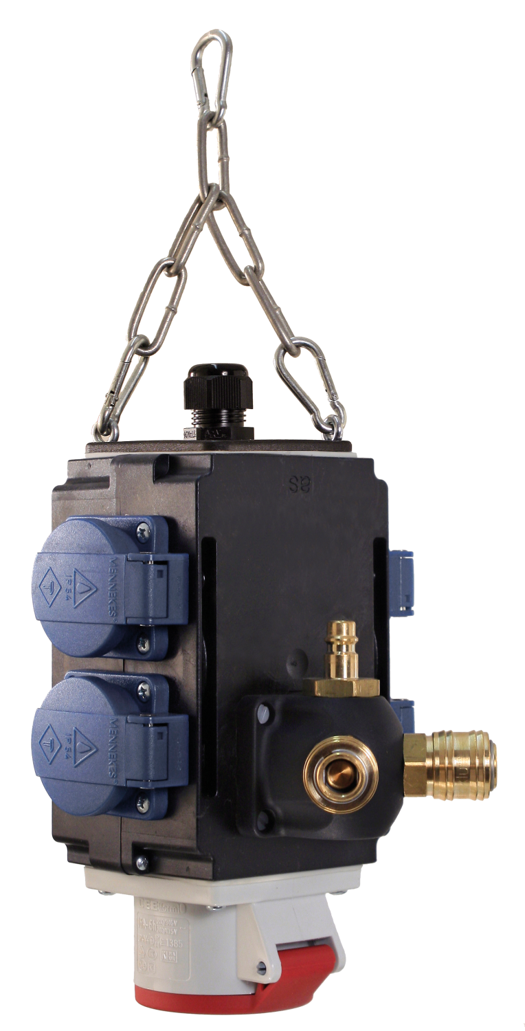 Schwabe MIXO Hangverdeler II+ 4x 230V/16A, 1x CEE 400V/16A 5-polig