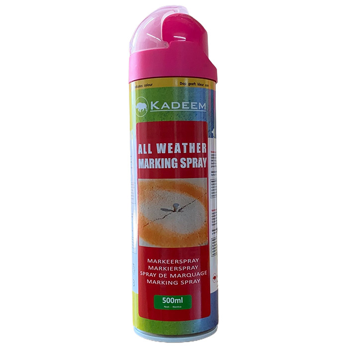 Kadeem Markeerspray All Weather 500ml Fluor Roze