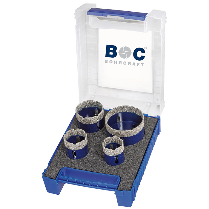 BC Diamant tegelboorset DB4-2 M14, 35/40/50/68mm, 4-delig