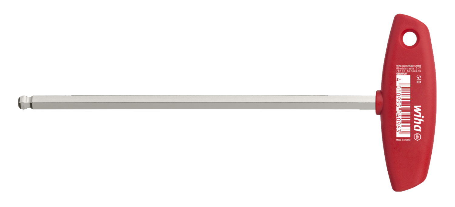 WIHA T-greep Inbussleutel met kogelkop 540 5,0x150mm