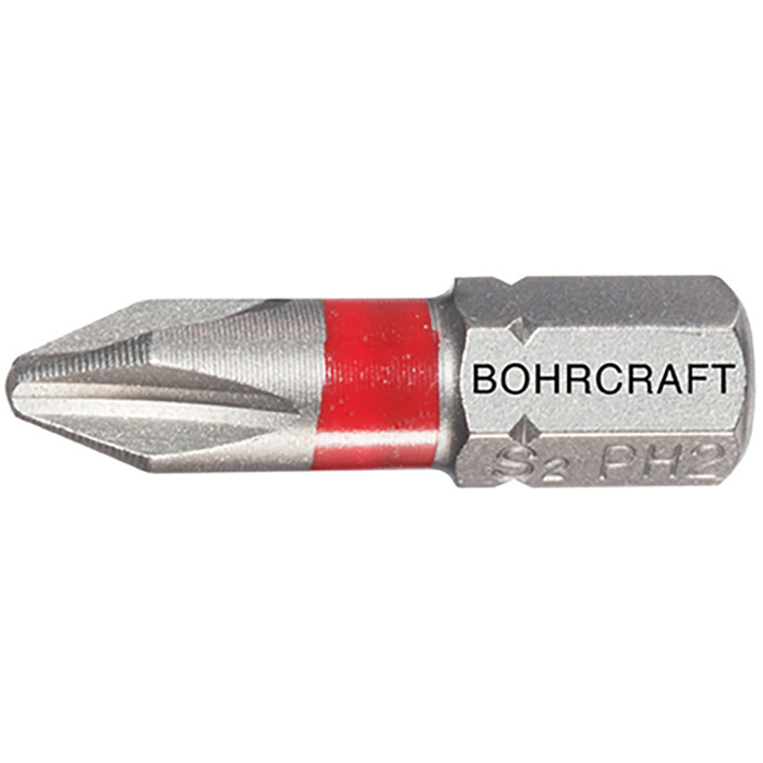 BC 1/4" Bit Phillips PH3 x 25mm Red (per 10st verpakt)