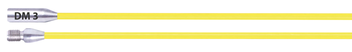 RUNPO Doorvoerstokken geel 3,0mm 2 x 1m