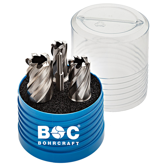 BC PP Kernborenset KB 3 HSS Weldonschacht Ø14/18/22 L30mm, 4-delig