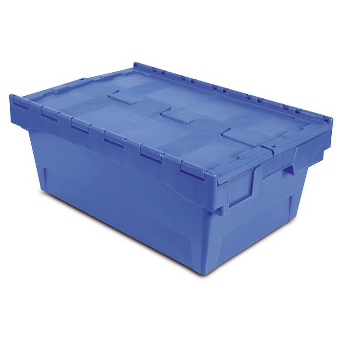 Tayg Eurobox  6424-T Blauw met vast Deksel 600 x 400 x 240mm