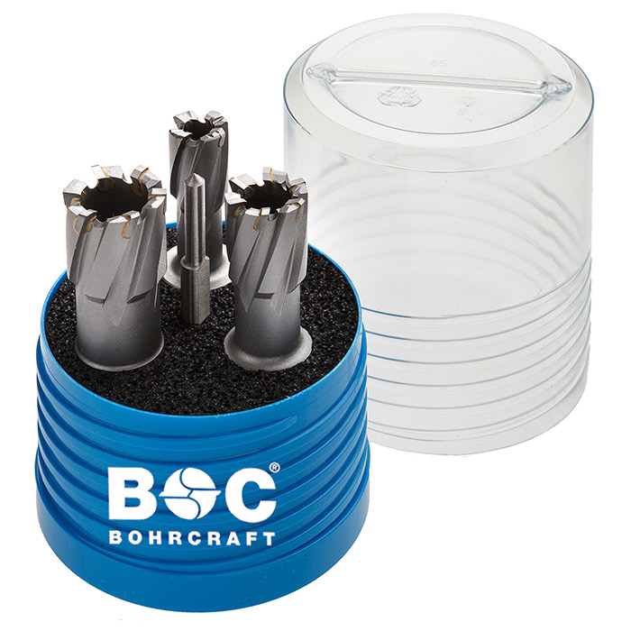 BC PP Kernborenset KB 3 HM Weldonschacht Ø14/18/22mm L30mm, 4-delig