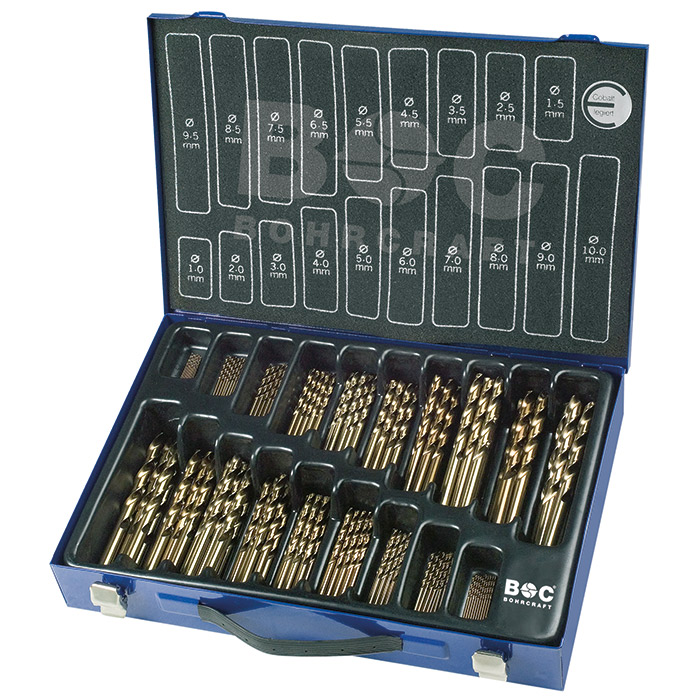 BC Spiraalborenset ME 70 DIN 338 HSS-E Co 5% type N 1,0-10,0x0,5mm, 70-delig