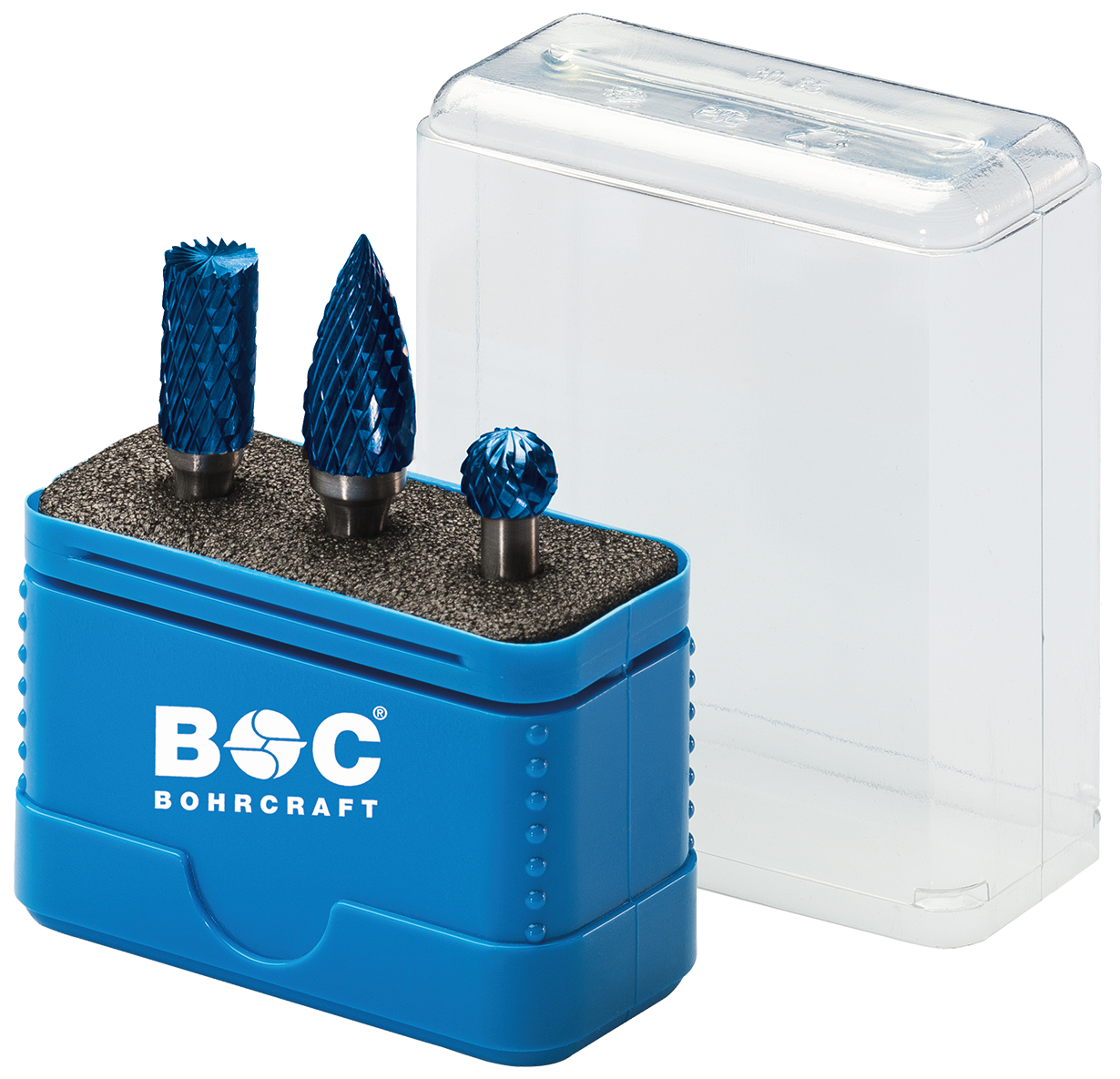 BC Stiftfrezenset HM Blue+ R3 B+ Ø 1 x 10,0 mm vorm B/D/G , 3-delig