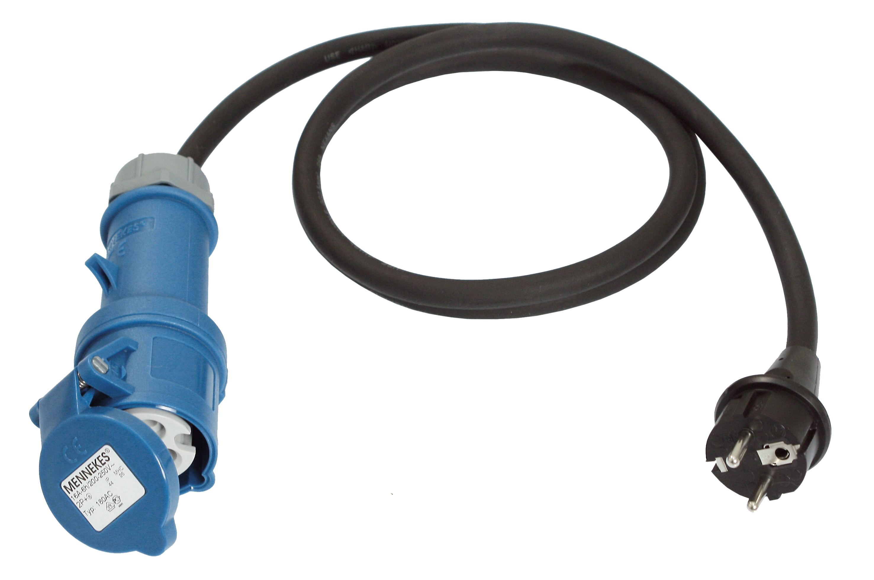 Schwabe Camping CEE AdapterKabel met geaarde Stekker 230V/16A IP44 H07RN-F 3G2,5 1,5m