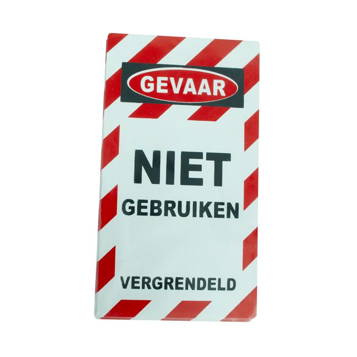 Spectrum Waarschuwing Label 75x135mm 'Niet Gebruiken' (10 stuks)
