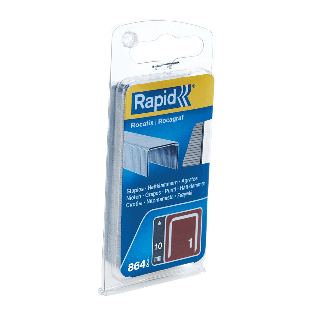 Rapid Vlakdraadnieten 1/10mm Gegalvaniseerd in blister (860 stuks)