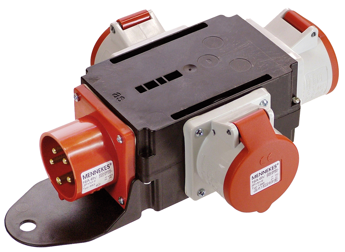 Schwabe CEE MIXO Adapter 400V/16A IP44 5-polig RHEIN