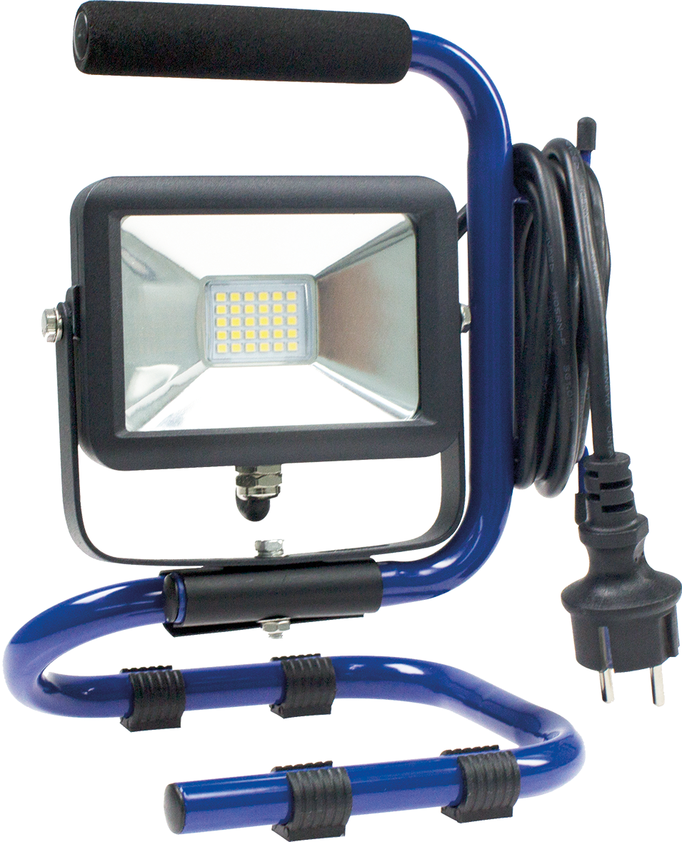 Schwabe Slimline Draagbare LED Werklamp IP65 10W met Kabel H05RN-F 3x1,0 2m