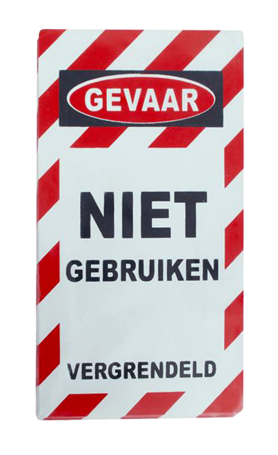 Spectrum Waarschuwing Label 75x135mm 'Niet Gebruiken' (10 stuks)