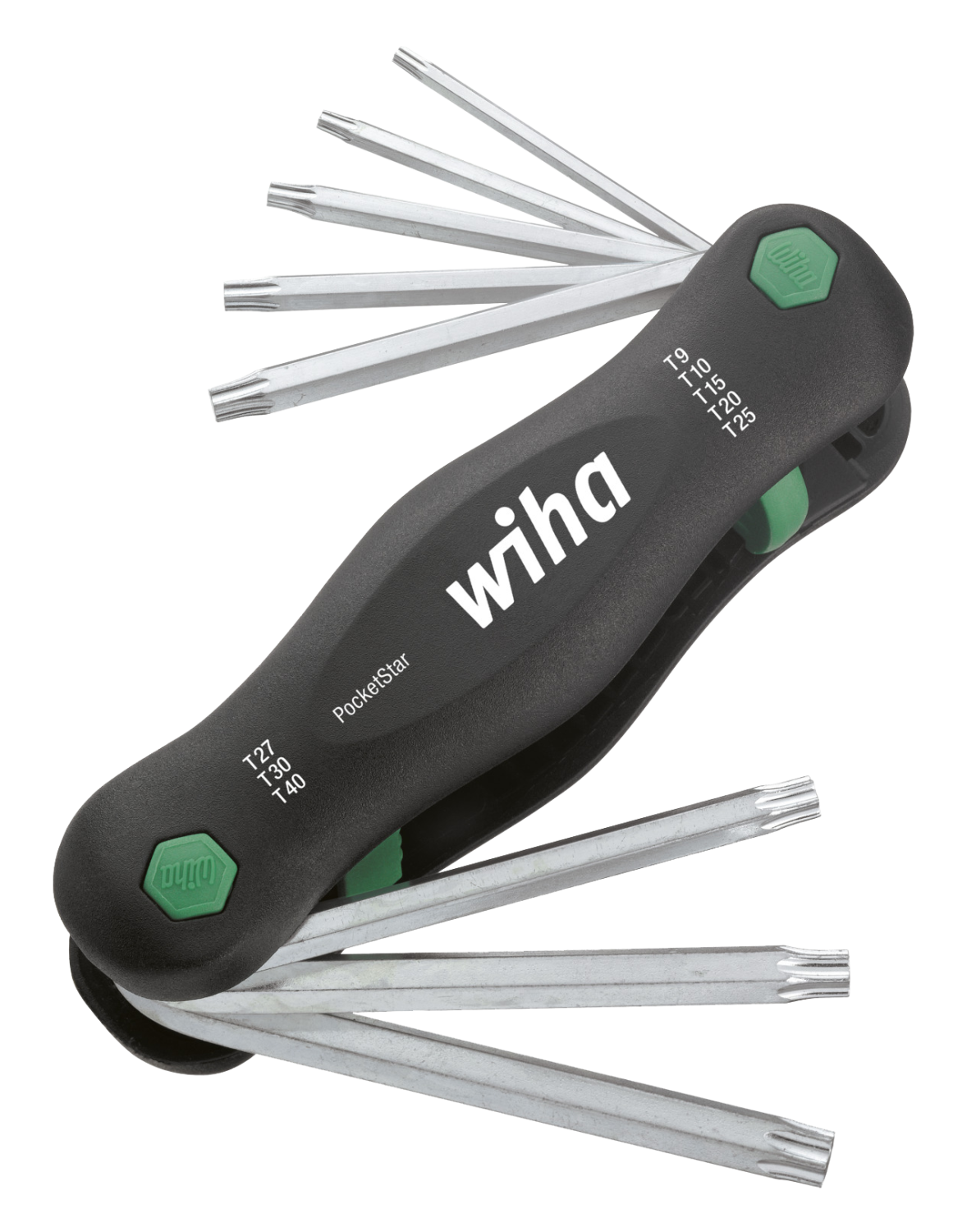 WIHA TORXsleutelset PocketStar uitklaphouder 363P T9-T40, 8-delig