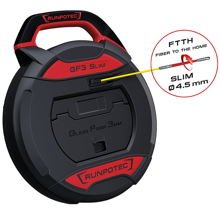 RUNPO GF3 SLIM Glasvezeltrekveer Ø 3mm zonder lengtemeter 20m