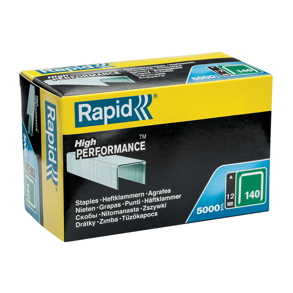 Rapid Vlakdraadnieten 140/12mm Gegalvaniseerd in doos (5000 stuks)