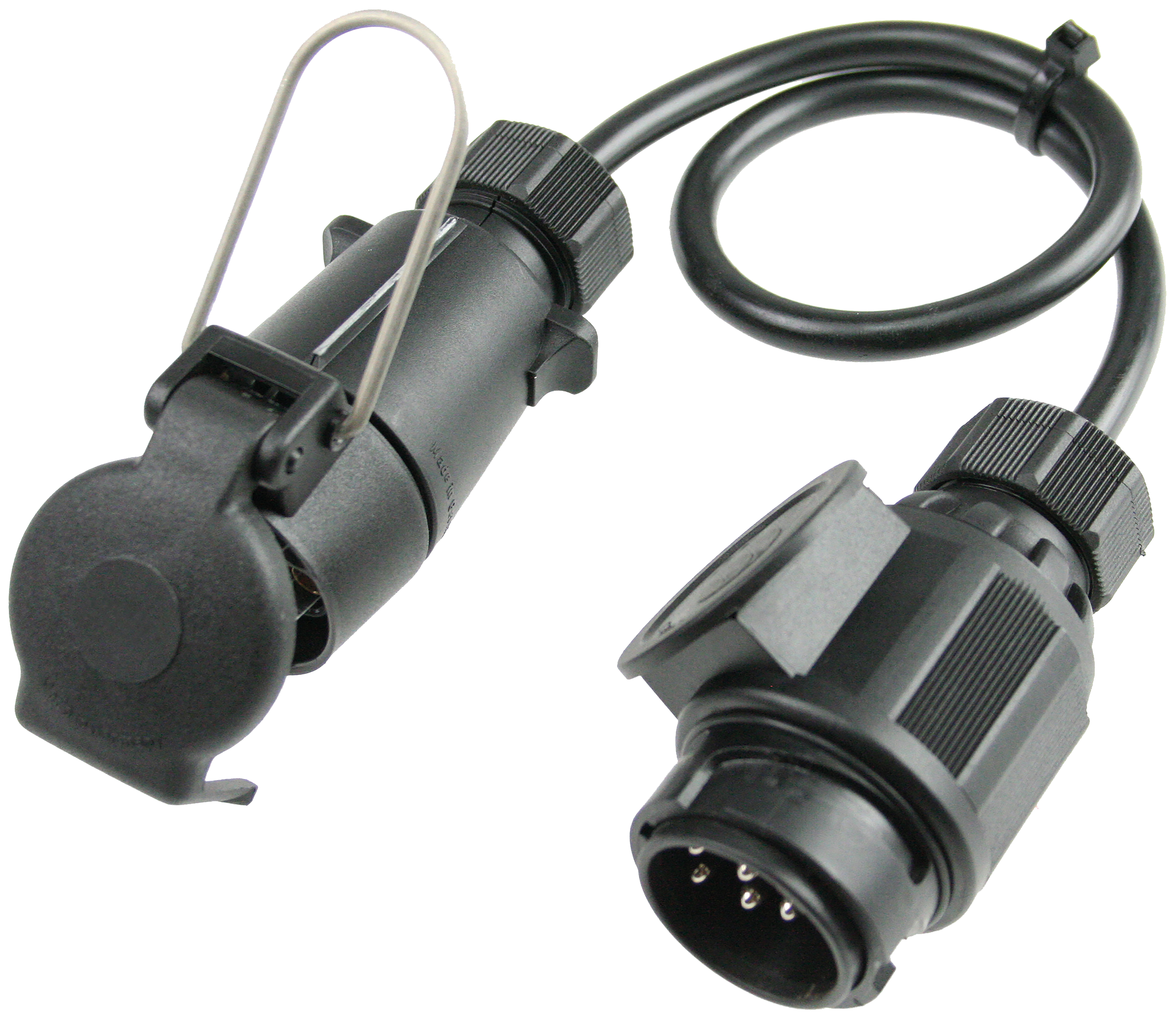Schwabe Camping Adapterkabel IP44 13-polig voertuig naar 7-polig aanhanger 0,6m