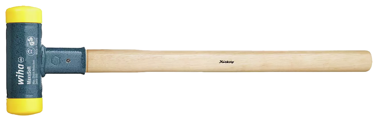 WIHA Terugslagvrije Hamer 800 Ø 45mm Hickorysteel 380mm