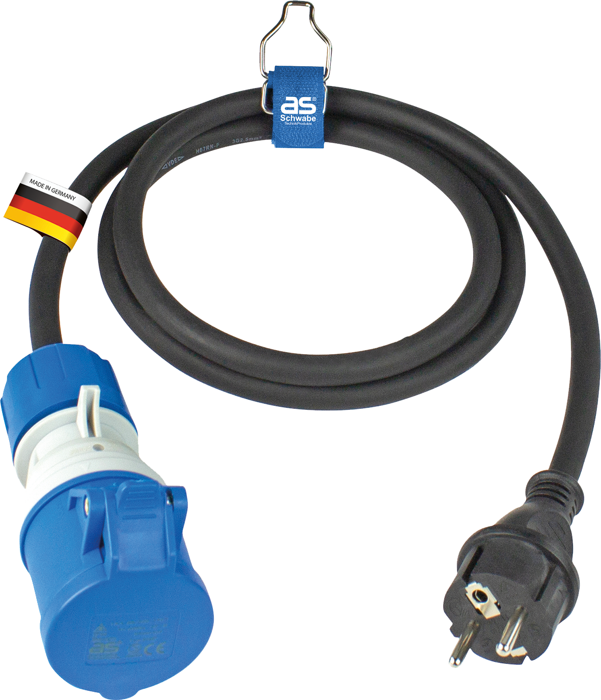 Schwabe Camping CEE Adapterkabel 230V/16A IP44 H07RN-F 3G2,5 1,5m