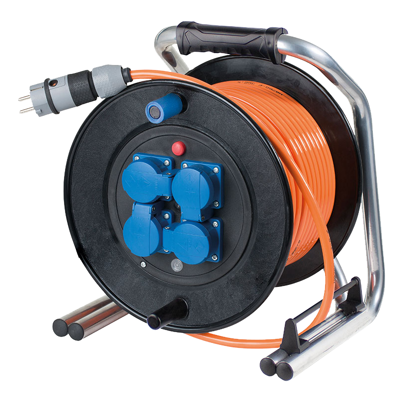 Schwabe Kabelhaspel Massief Rubber 230V/16A IP54 H07BQ-F 3G1,5 50m