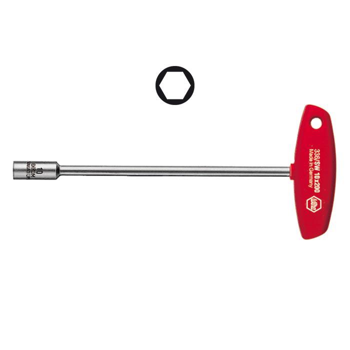 WIHA T-greep Dopsleutel zeskant 336  8,0x125mm