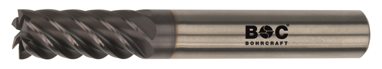 BC PP VHM Schachtfrees Z6, lang, Type NH, AlTiN 5,0 mm cil. schacht DIN 6535 HA in BC-Verp.