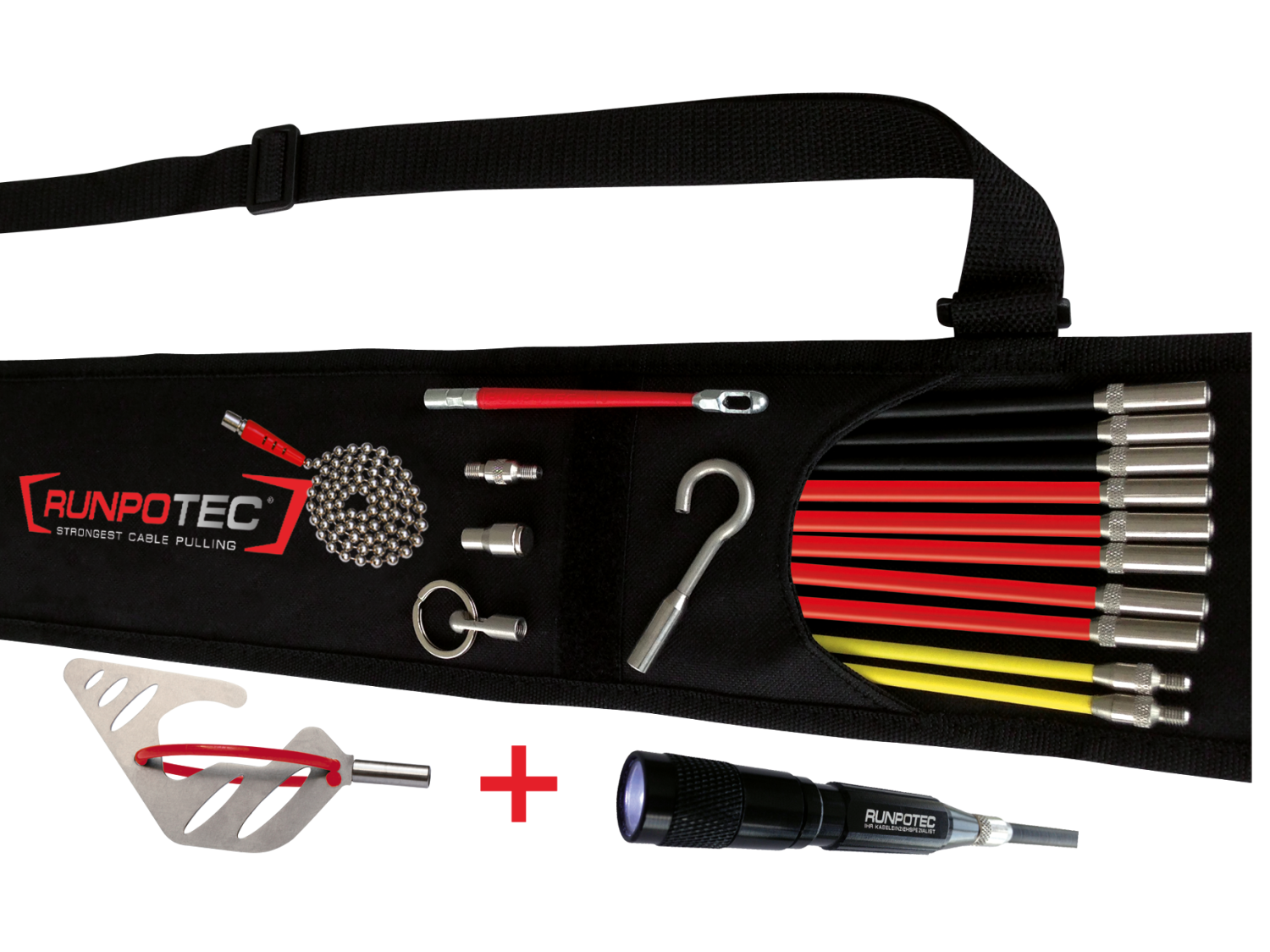 RUNPO Comfort pakket Doorvoerstokken, 19-delig