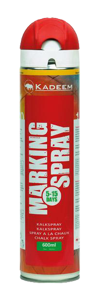 Kadeem Markeerspray Tijdelijk 600ml Rood