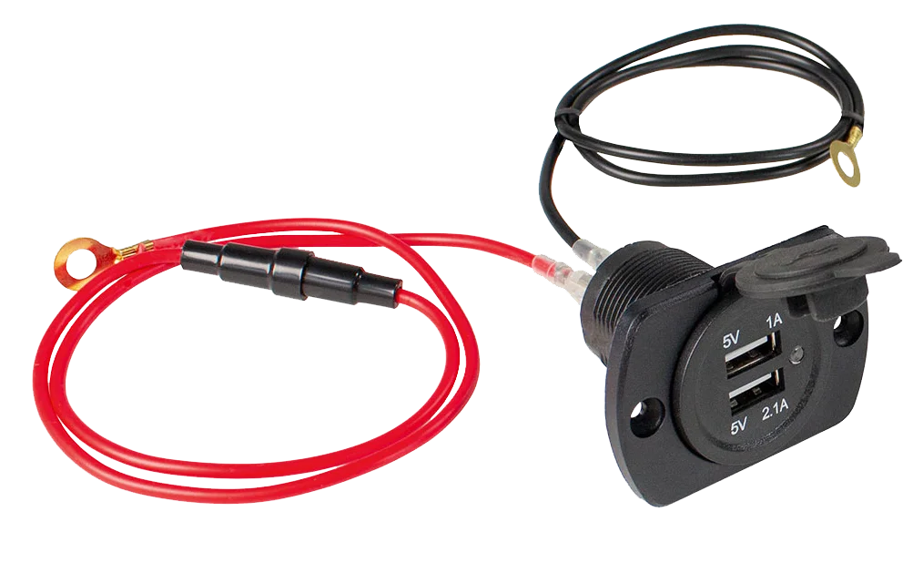 Schwabe Camping Inbouwcontactdoos 12V met 2xUSB poort IP20 Zwart.png