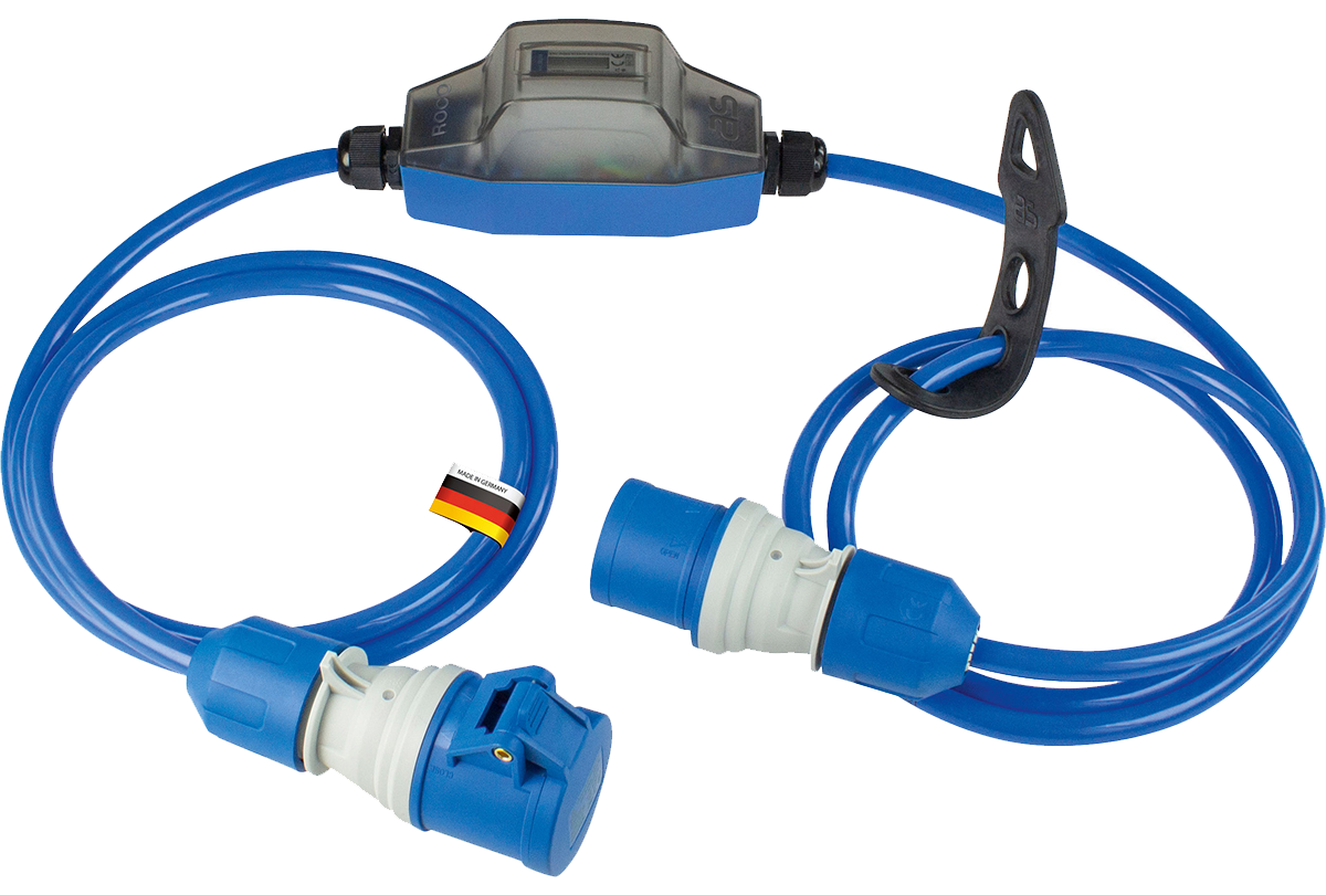 Schwabe Camping CEE Energieverbruiksmeter ROCO 3 230V/16A IP44 H07BQ-F 3G2,5 2x 1,5m