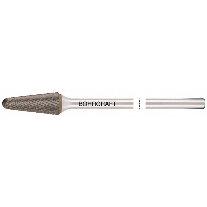 BC Stiftfrees HM vorm L ronde kegelvorm kruisvertanding Z3-X TiALN 12,0mm x 175mm