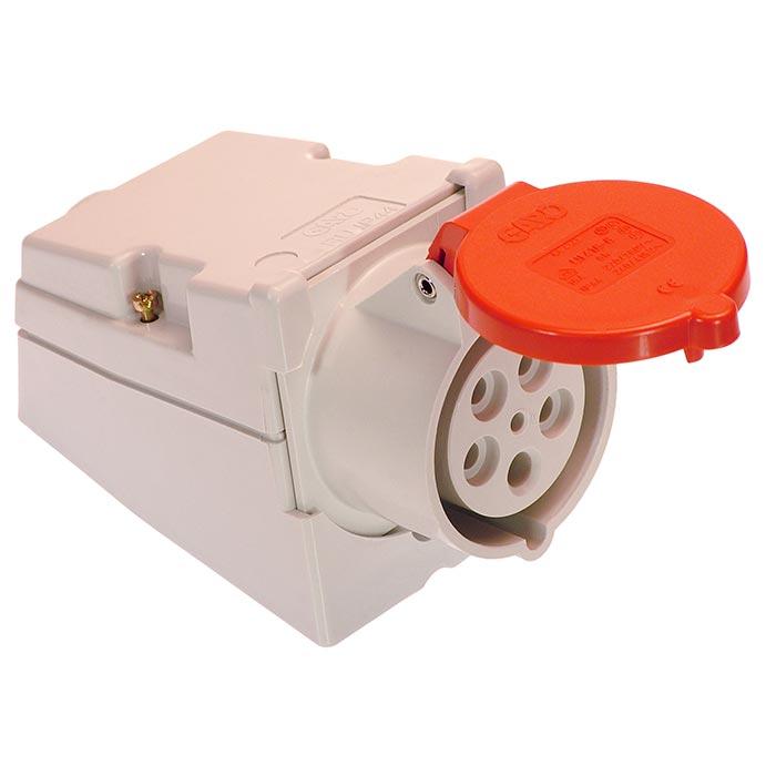 Schwabe CEE Wandcontactdoos opbouw 400V/16A IP44 4-polig