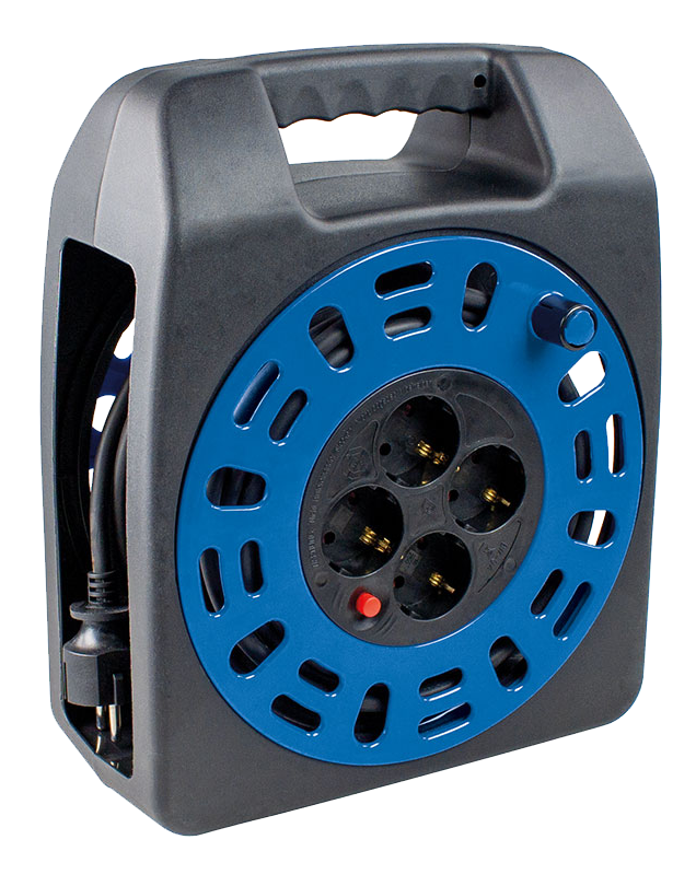 Schwabe Compacte kabelbox KBS 204T blauw 230V/16A H05VV-F 3G1.5 15m