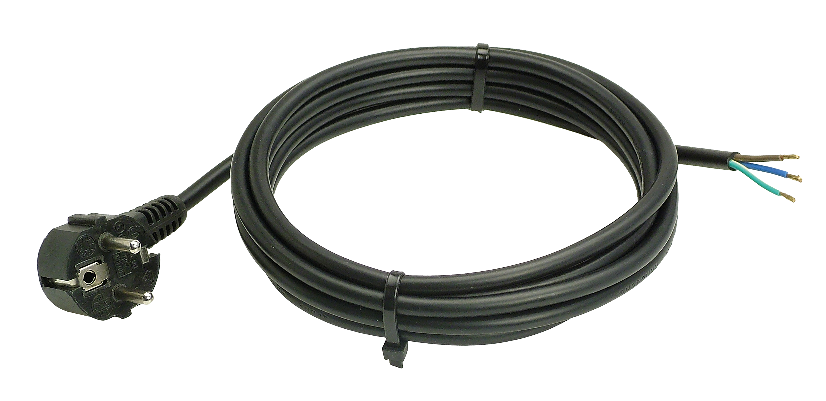 Schwabe Aansluitkabel Vinyl 230V/10A IP20 H05VV-F 3x1,0 zwart 10m