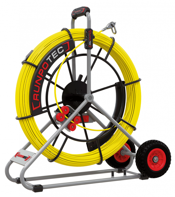 RUNPO Profi-set Glasvezel Trekveer Ø 9mm RTG12 100m incl. Haspel