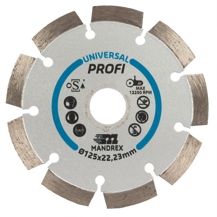 Mandrex Universeel Profi Diamantzaagblad MDZU125P 125mm