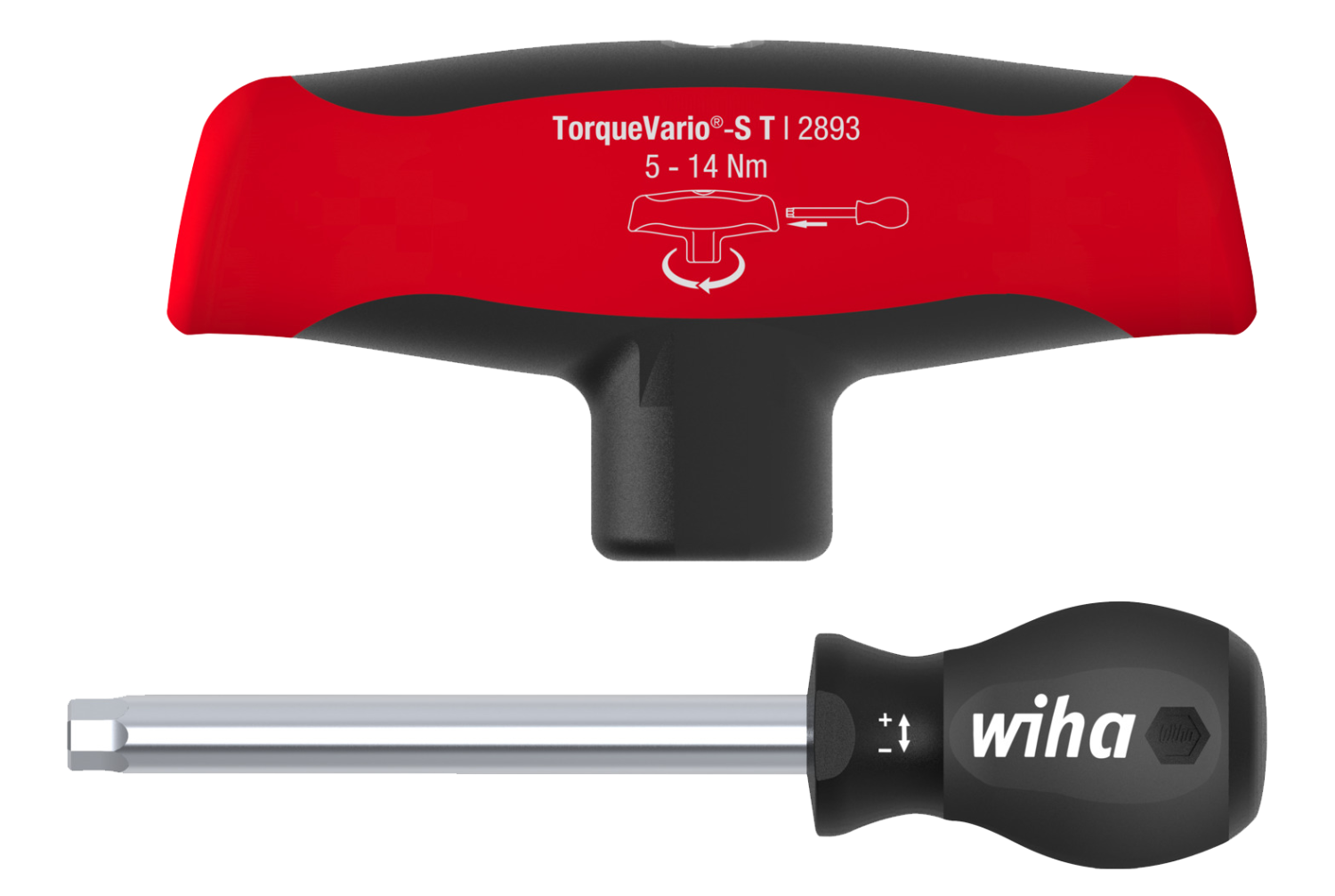 WIHA Dwarsgreep Momentschroevendraaier TorqueVario-ST 2893 5-14 Nm (6%)