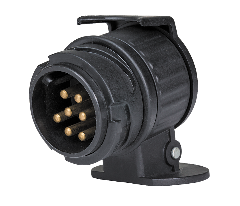 Schwabe Camping Mini Verloopadapter van 13-polig naar 7-polig 12V IP44