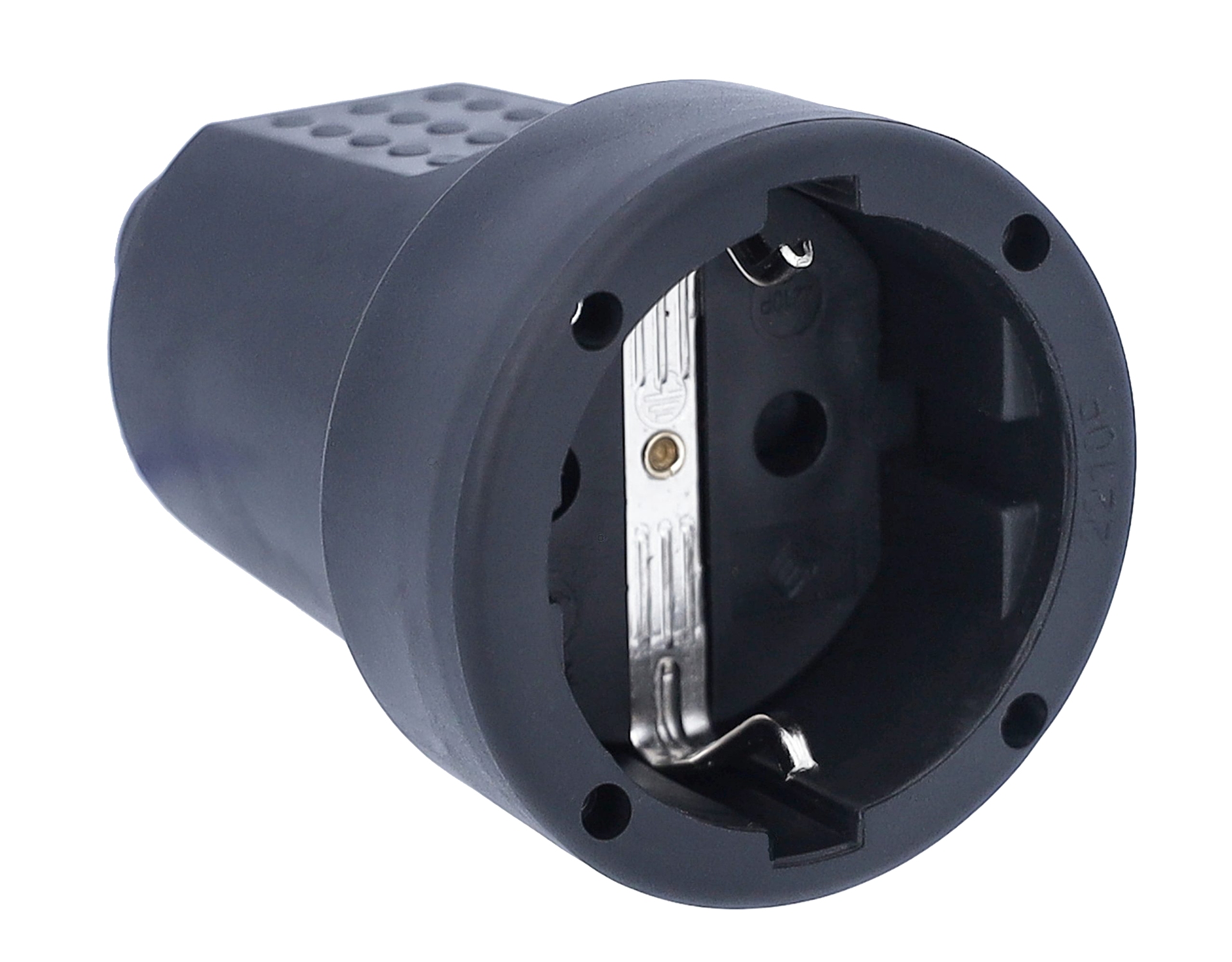 Schwabe PVC Contrastekker 230V/16A IP20 zwart