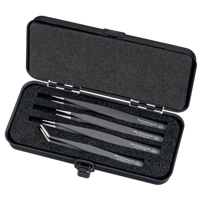 WIHA SMD Pincettenset Professional ESD ZP 99 0 140 02, 5-delig